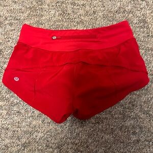 lululemon athletica Red Women's Speed up shorts